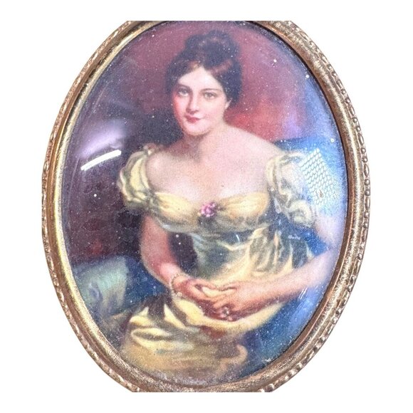 Vintage CAMEO CREATION Countess Of Blessington Grosvenor By Sir Thomas Lawrence - Picture 2 of 6